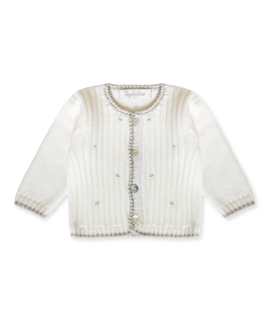 Hand-Embroidered First Outfit Baby Set, Dots