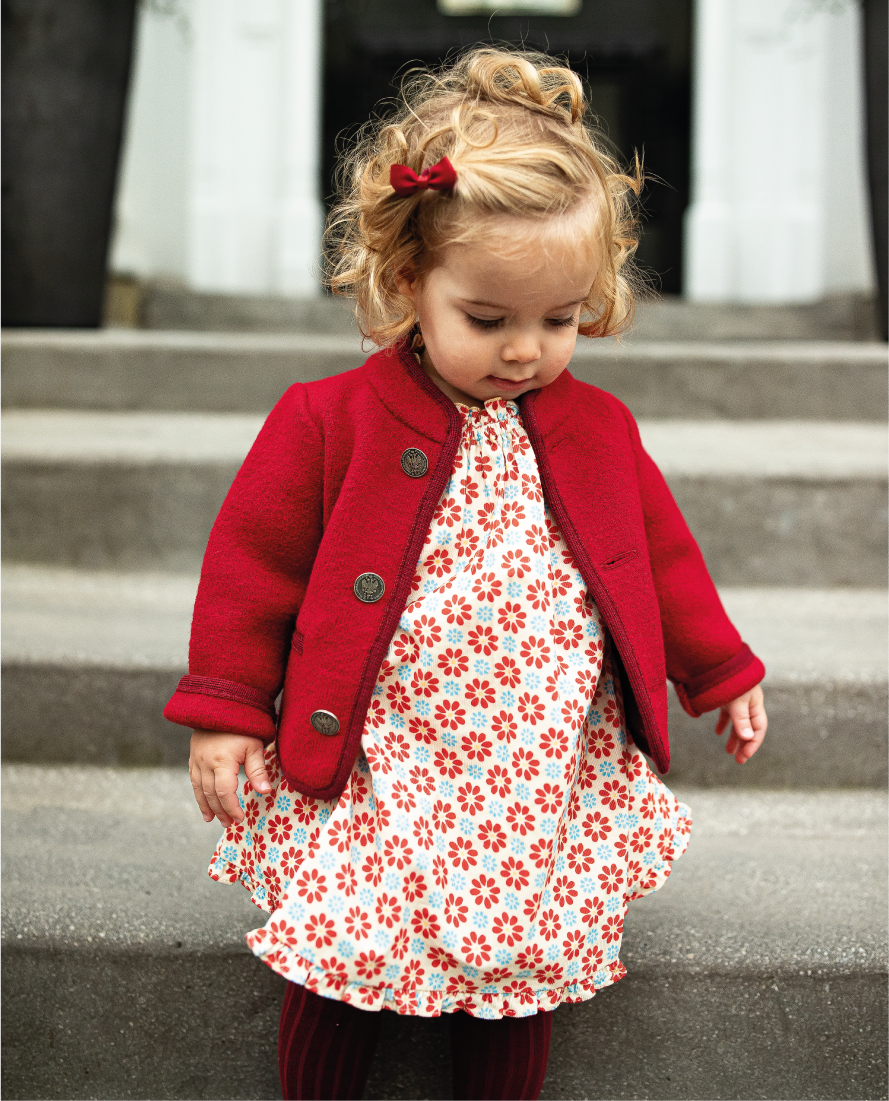 Malou Baby Dress in Sienna Ecru