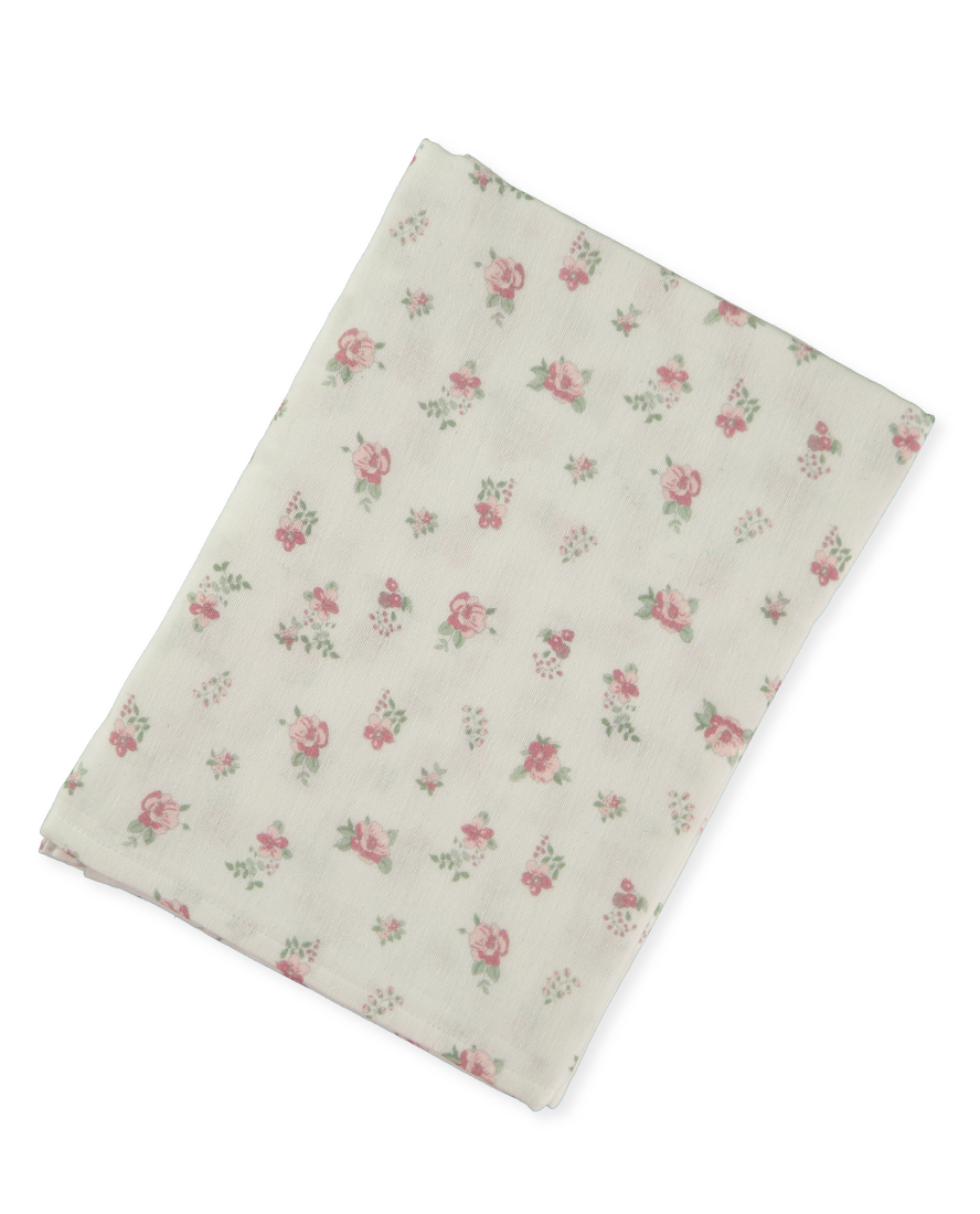 Floral Cotton Muslin Swaddle