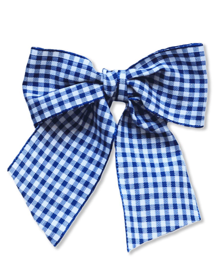 Old Pink- Gingham sailor bow – Eva's House
